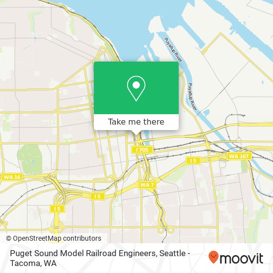 Puget Sound Model Railroad Engineers map