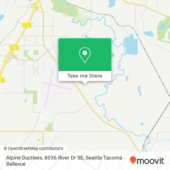 Mapa de Alpine Ductless, 8036 River Dr SE