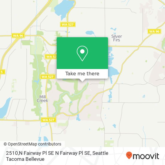 Mapa de 2510,N Fairway Pl SE N Fairway Pl SE, Mill Creek, WA 98012