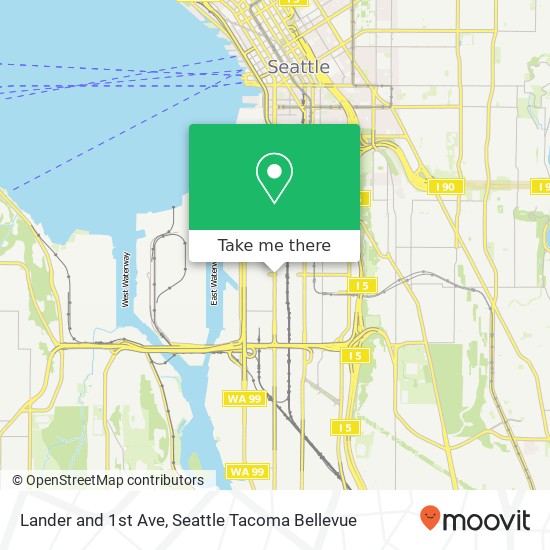 Lander and 1st Ave, Seattle, WA 98134 map