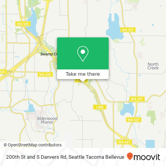 200th St and S Danvers Rd, Lynnwood, WA 98036 map