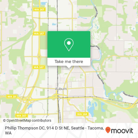 Mapa de Phillip Thompson DC, 914 D St NE