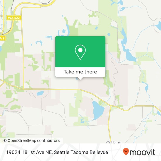 Mapa de 19024 181st Ave NE, Woodinville, WA 98077