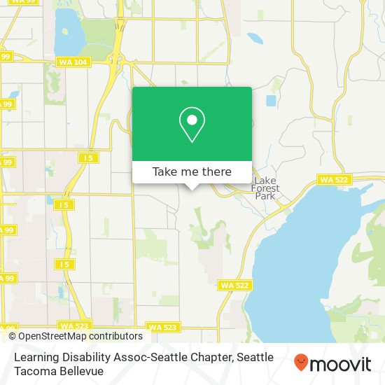 Mapa de Learning Disability Assoc-Seattle Chapter