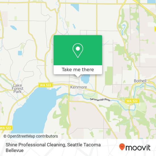 Mapa de Shine Professional Cleaning, 18223 73rd Ave NE