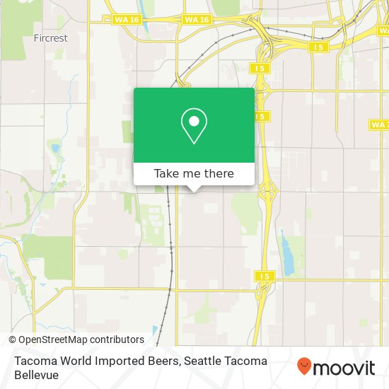 Tacoma World Imported Beers map