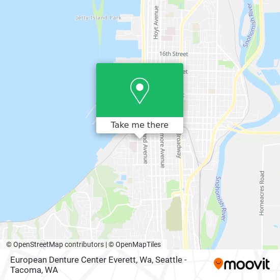 Mapa de European Denture Center Everett, Wa