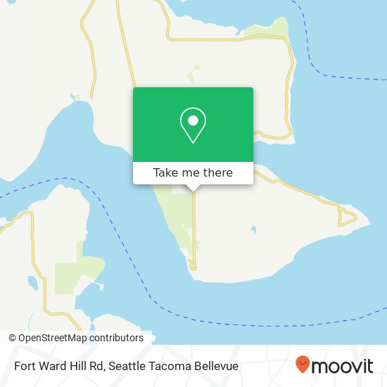 Mapa de Fort Ward Hill Rd, Bainbridge Island (SEATTLE), WA 98110