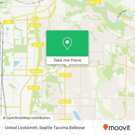 Mapa de United Locksmith, 10909 SE Petrovitsky Rd