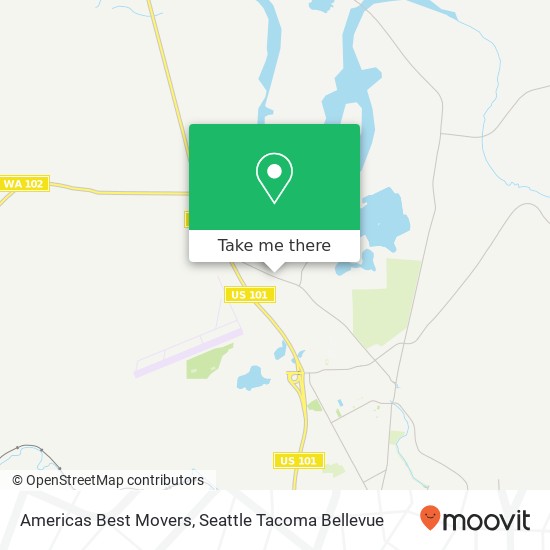 Mapa de Americas Best Movers, E Springwood Ct