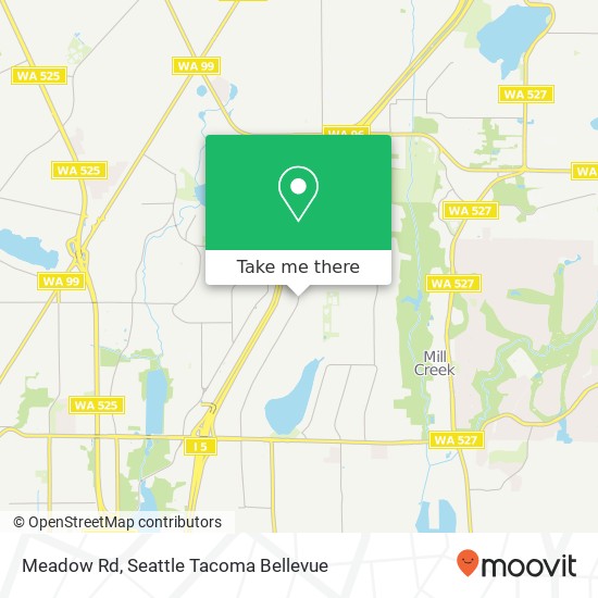 Mapa de Meadow Rd, Lynnwood, WA 98087