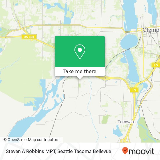 Steven A Robbins MPT, 2755 Mottman Rd SW map