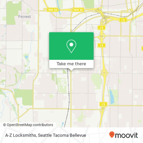 Mapa de A-Z Locksmiths, 5421 S Tacoma Way