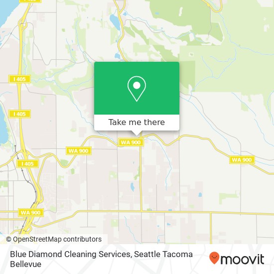 Mapa de Blue Diamond Cleaning Services, NE Sunset Blvd
