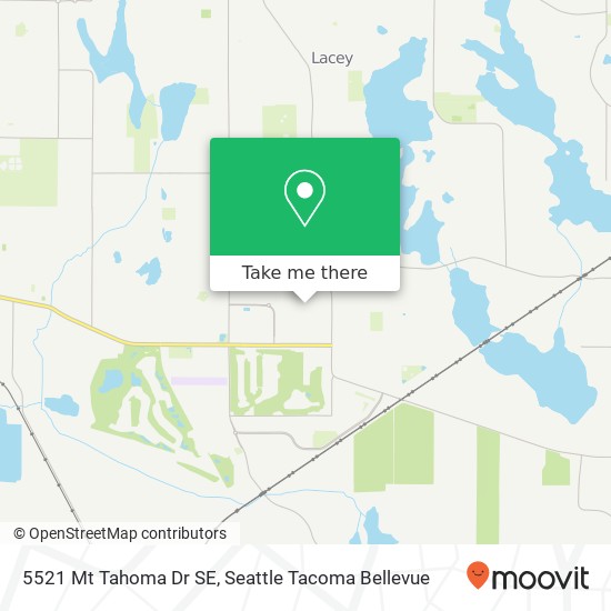 Mapa de 5521 Mt Tahoma Dr SE, Lacey, WA 98503