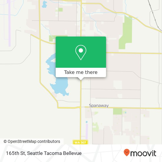 Mapa de 165th St, Spanaway, WA 98387