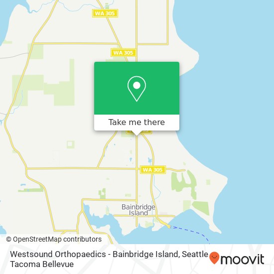 Mapa de Westsound Orthopaedics - Bainbridge Island, 8804 Madison Ave N