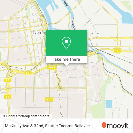 Mapa de McKinley Ave & 32nd, Tacoma, WA 98404