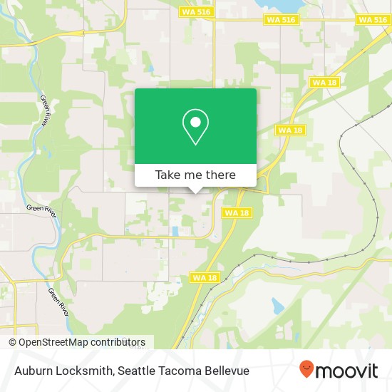 Mapa de Auburn Locksmith, 30410 128th Pl SE