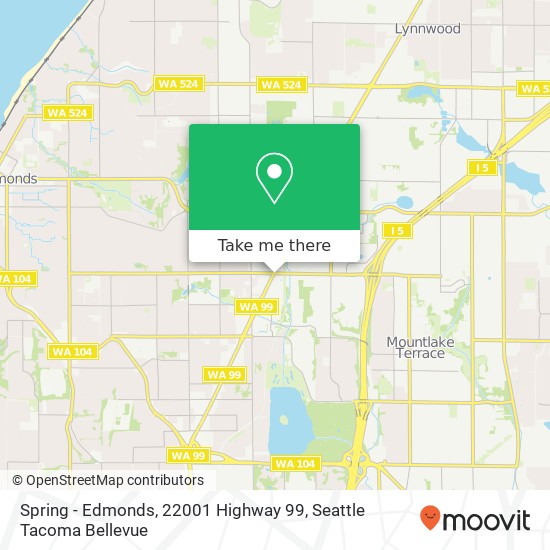 Mapa de Spring - Edmonds, 22001 Highway 99