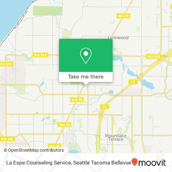 Mapa de La Espe Counseling Service, 20815 67th Ave W