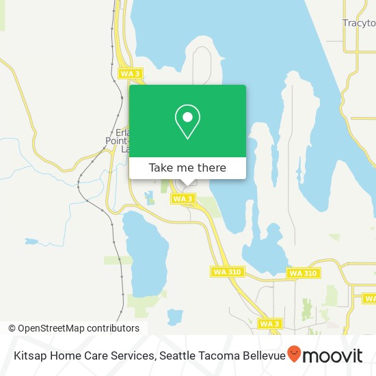 Mapa de Kitsap Home Care Services, 109 Olding Rd