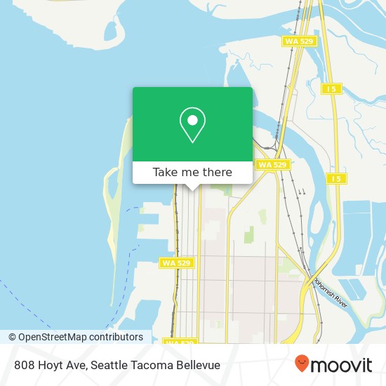 808 Hoyt Ave, Everett, WA 98201 map