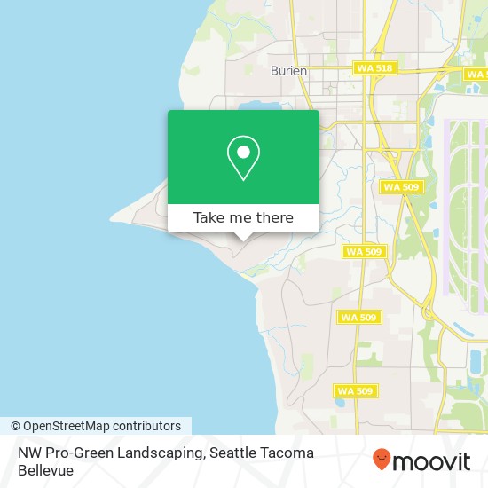 NW Pro-Green Landscaping, Sylvester Rd SW map