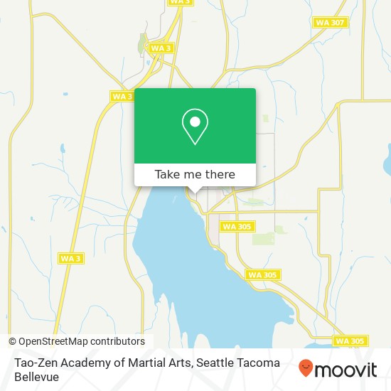 Mapa de Tao-Zen Academy of Martial Arts, Jensen Way NE