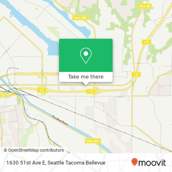 Mapa de 1630 51st Ave E, Fife, WA 98424