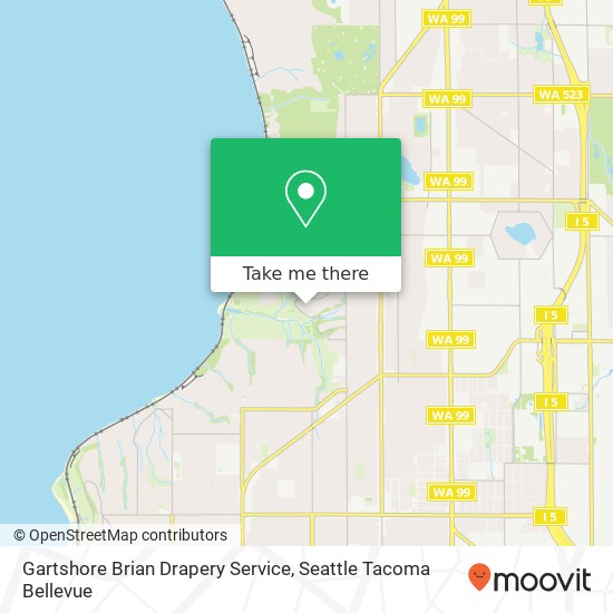 Mapa de Gartshore Brian Drapery Service, 11414 9th Ave NW