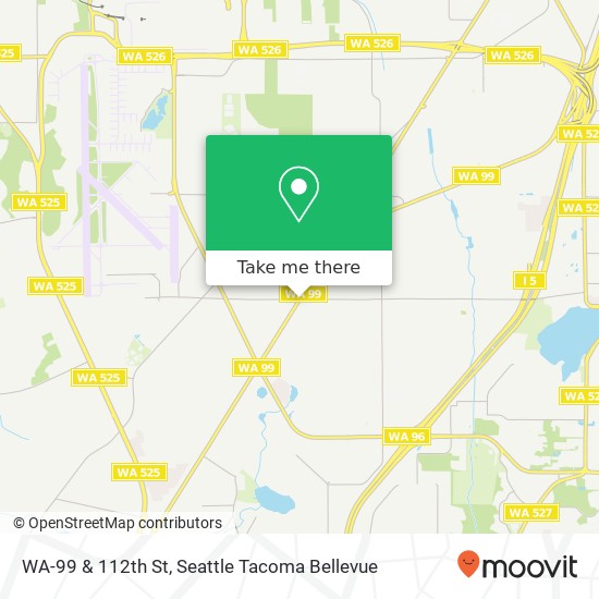 Mapa de WA-99 & 112th St, Everett, WA 98204