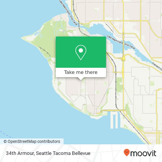 Mapa de 34th Armour, Seattle, WA 98199