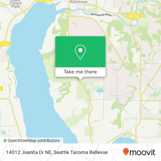 Mapa de 14012 Juanita Dr NE, Kirkland, WA 98034