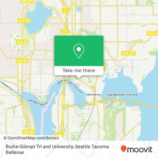Mapa de Burke-Gilman Trl and University, Seattle, WA 98105