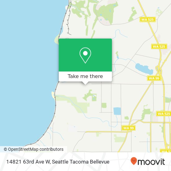 Mapa de 14821 63rd Ave W, Edmonds, WA 98026