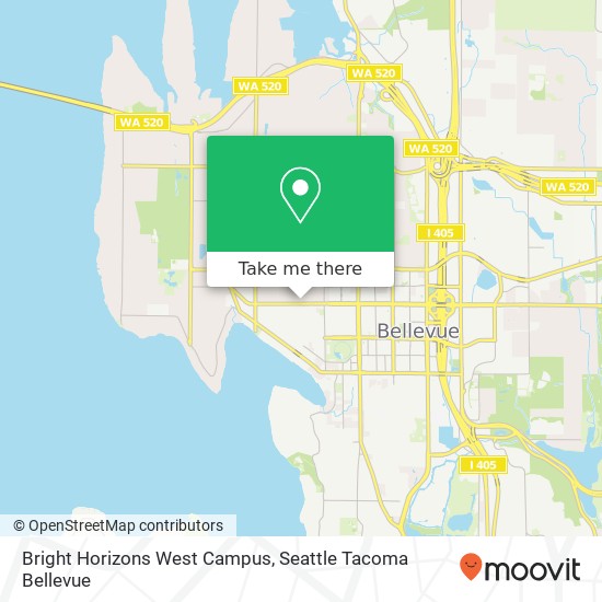 Bright Horizons West Campus, Evergreen Dr map