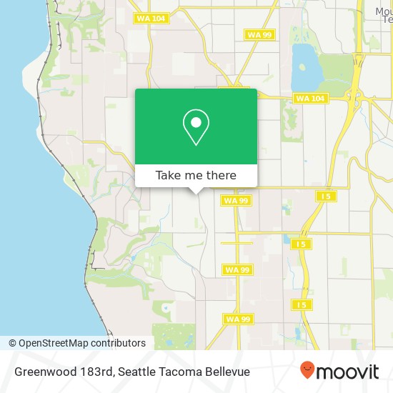 Mapa de Greenwood 183rd, Shoreline, WA 98133