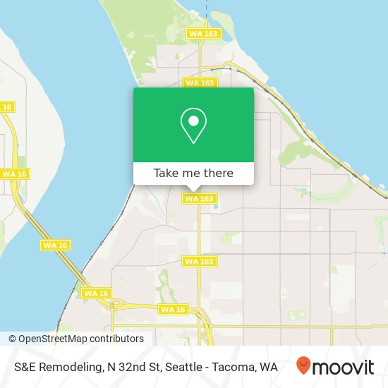 S&E Remodeling, N 32nd St map