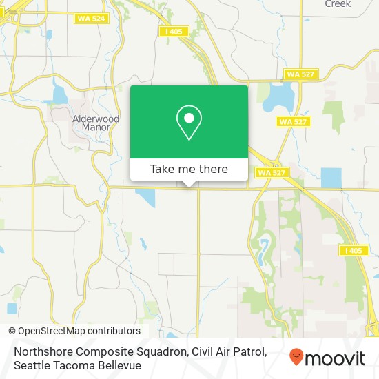 Mapa de Northshore Composite Squadron, Civil Air Patrol, 130 228th St SW