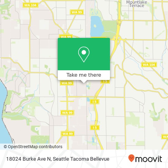 Mapa de 18024 Burke Ave N, Shoreline, WA 98133