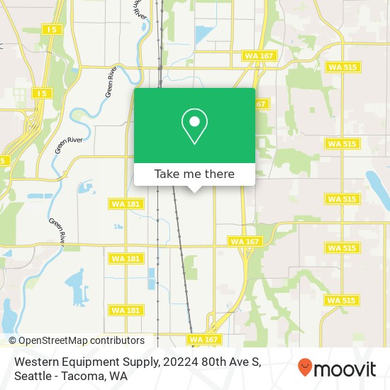 Western Equipment Supply, 20224 80th Ave S map