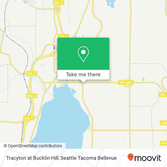 Tracyton at Bucklin Hill map