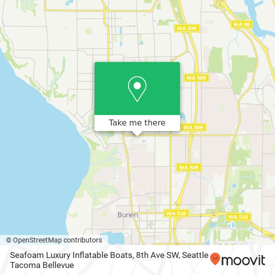 Seafoam Luxury Inflatable Boats, 8th Ave SW map