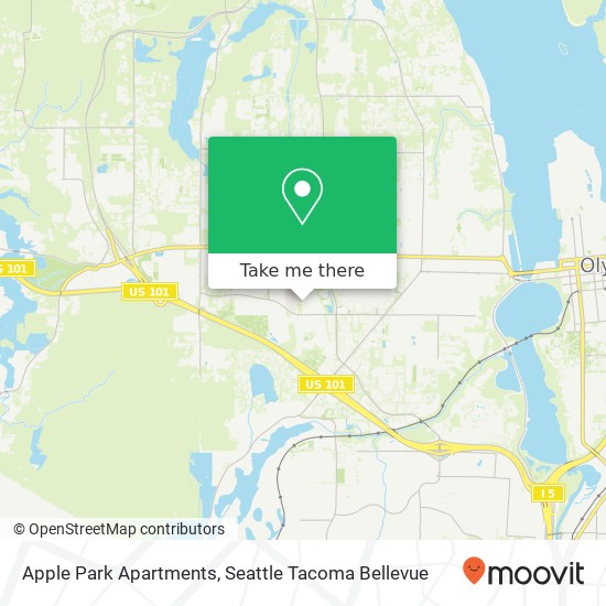 Mapa de Apple Park Apartments, Olympia, WA 98502