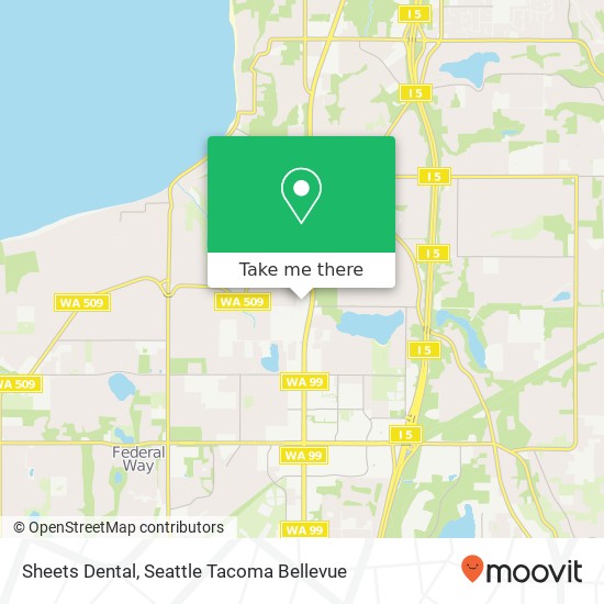 Mapa de Sheets Dental, 30321 16th Ave S