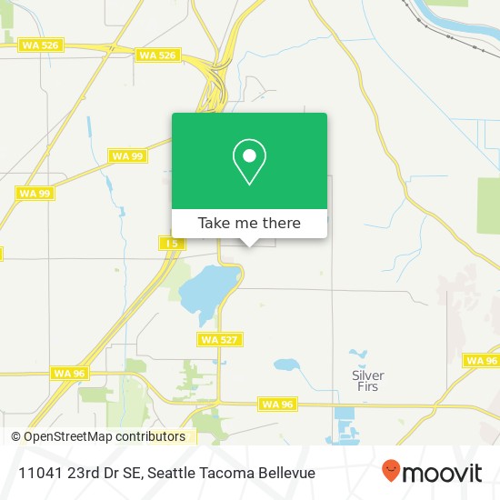 Mapa de 11041 23rd Dr SE, Everett, WA 98208