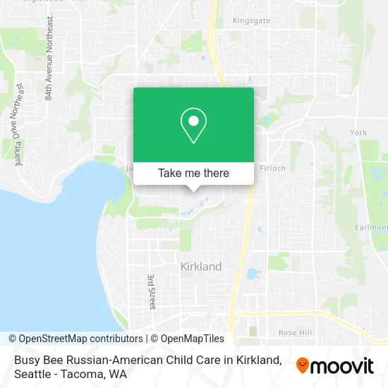 Busy Bee Russian-American Child Care in Kirkland map