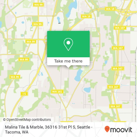 Mapa de Malina Tile & Marble, 36316 31st Pl S