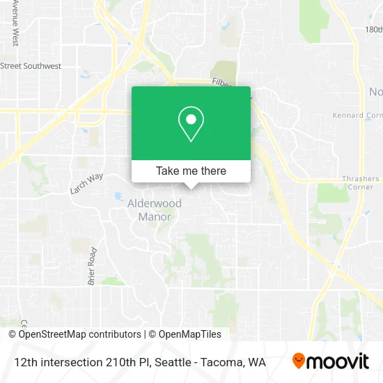 Mapa de 12th intersection 210th Pl